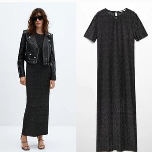 MANGO Lurex dress